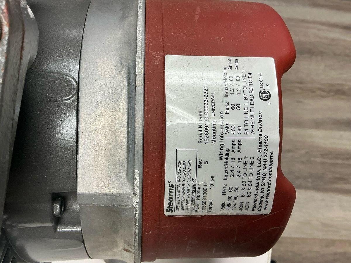 Used For Sale BALDOR Baldor reliance inverter drive motor 4535-674-87011 w/ 10560300047 Stearns Brake  Good condition CT Scanner Parts P/N 4535-674-87011