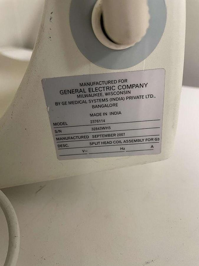 Used For Sale GE 2376114 - - MRI - SPLIT HEAD COIL ASSEMBLY MRI Coil