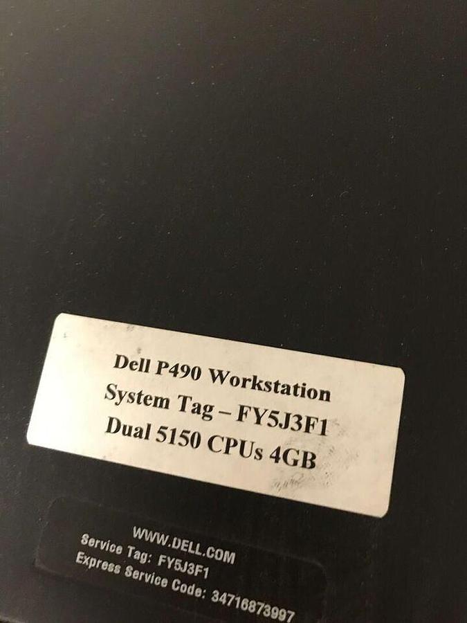 Used For Sale DELL Dell Precision 490 Workstation Computer Computer, No Hard Drive Computer Parts P/N Dell Precision 490 DCTA