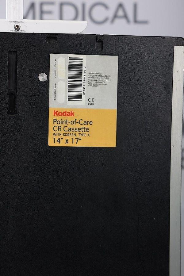 Used For Sale KODAK 14x17 Kodak Point-Of Care CR cassette With Screen, Type A Good condition CR Cassettes Parts P/N 14x17 Type A