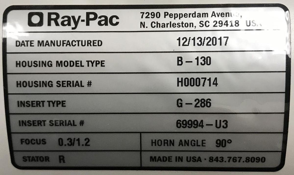 Used For Sale VARIAN Varian 2017 Varian X-ray Tube Rad/Fluoro Room Parts P/N B-130, G-286