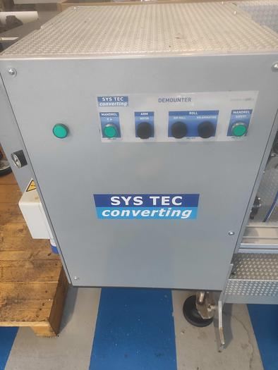 Used 2012 SYS TEC CONVERTING DEMOUNTER 120 - for removing the plates and the tape from  sleeves