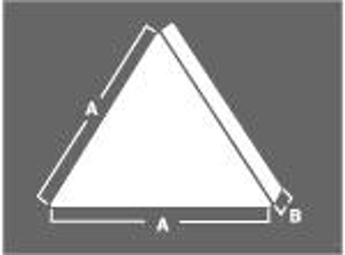 SF Angle Cut Triangle 1-1/8" x 3/8"