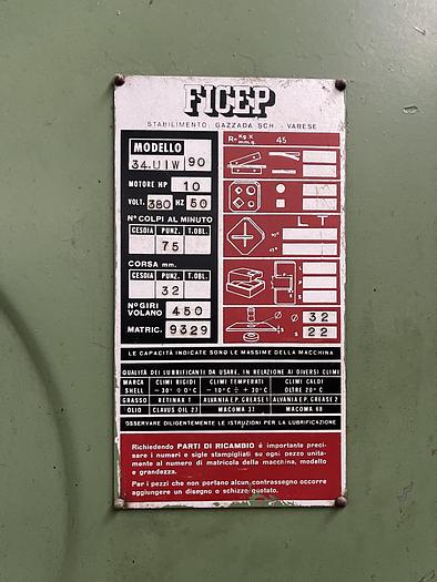 Buone Punzonatrice meccanica FICEP 34.UIW 90