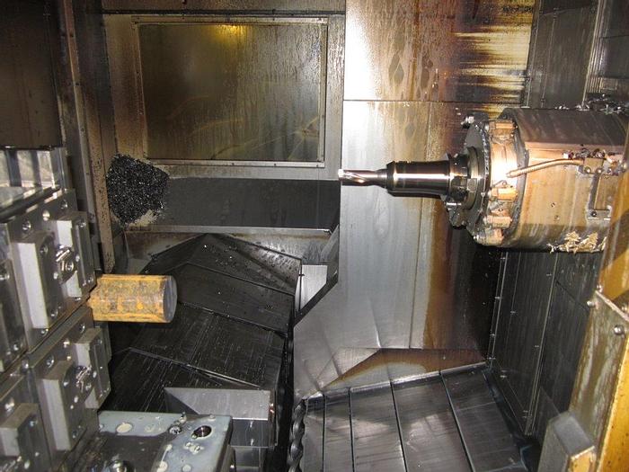 Used Okuma MC600H.  Horisontell fleroperationsmaskin med 630 palett och palett pool