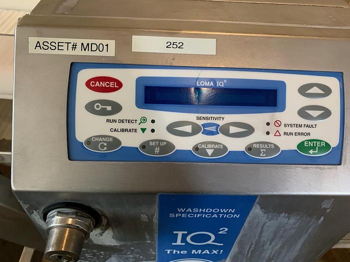 Used Detector, Metal, 12" X 4", Loma, IQ, Belt Conveyor #C742472