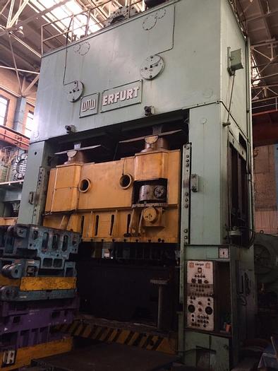 Used 1980 ERFURT PKZV I 1250 FS Double crank sheet stamping press 