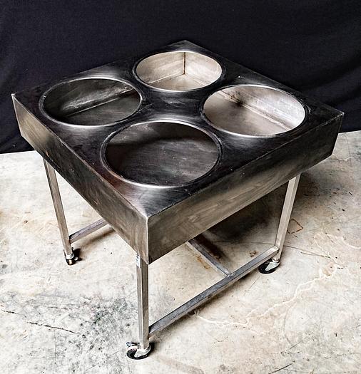 Used USED Icing Table with Four Bowls and Covers, Model H&1-4Icer