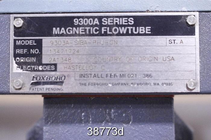 Used Foxboro 9303A-SIBA-PHJ-GN 3" Magnetic Flow Tube #38773