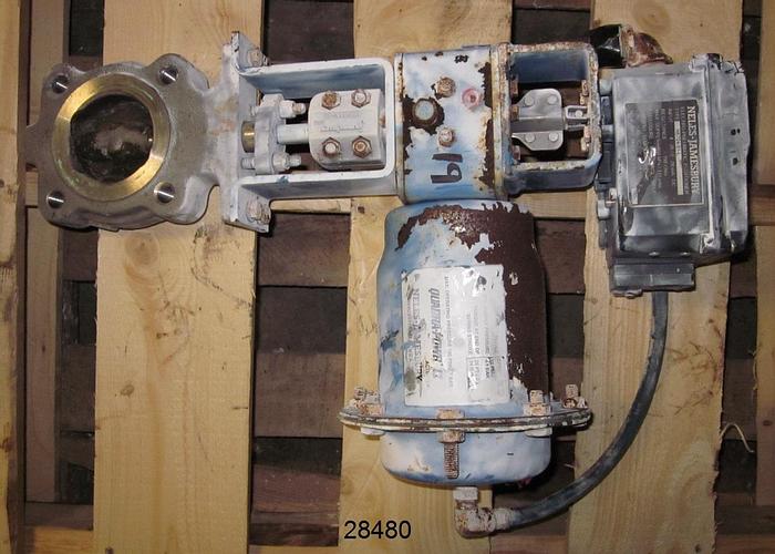 Used Neles Jamesbury 815l-11-3600-mt 2.5" Air Operated Butterf #28480