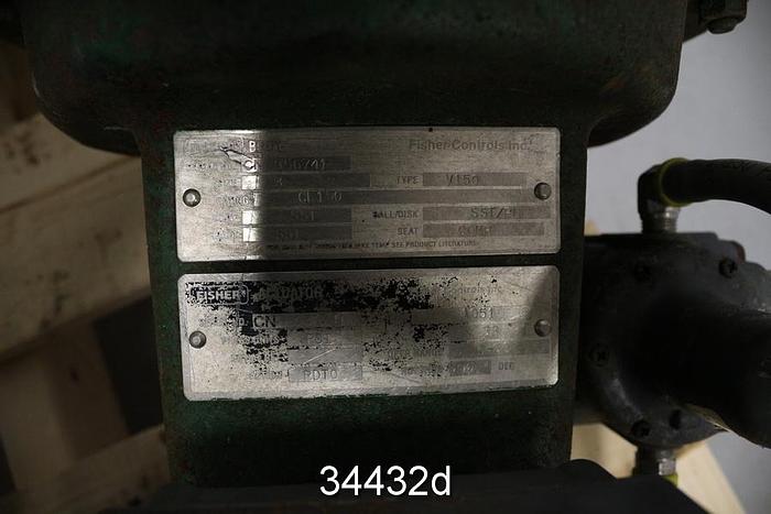 Used Fisher V150 Vee-Ball Control Valve #34432