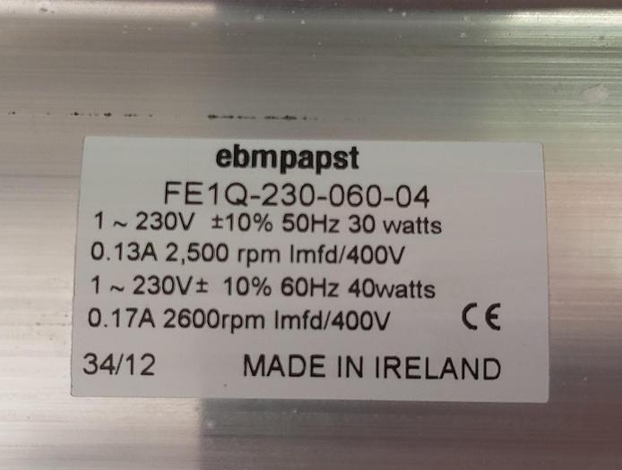 Gebraucht Radial Ventilator, Gebläse, FE1Q-230-060-04, Ebm-papst, 30W, 230V, gebraucht-Top