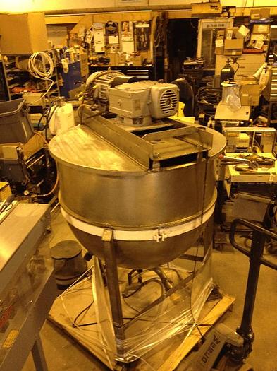 Used 150 GALLON SINGLE MOTION KETTLE – S/S – JACKETED – #8034