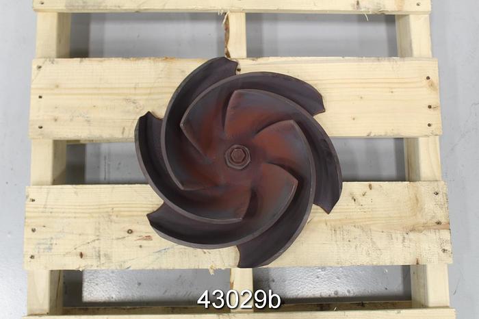 Used Goulds 6x8x15g 13.75" Diameter 6-Vane Steel Impeller #43029