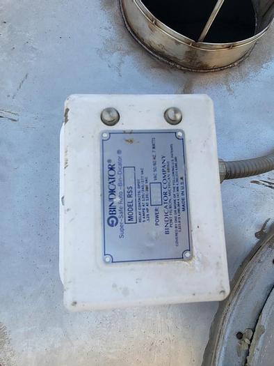 Used Hopper, 80 CF, S/st, 60" Dia. X 51", Airlock Valve #S744201