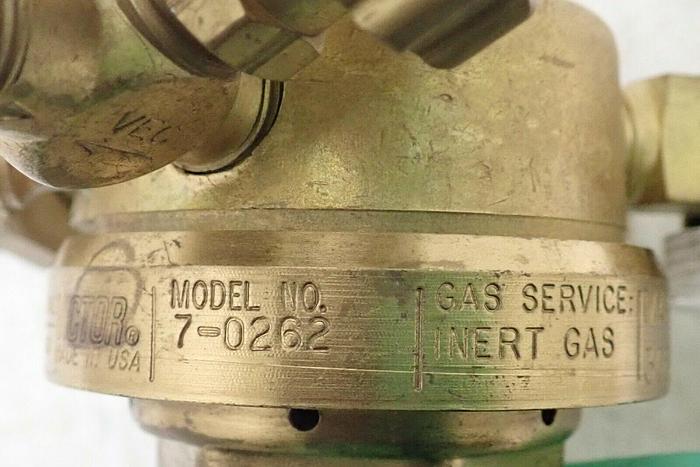 Used Victor Equipment Co. Model 7-0262 Compressed Gas Regulator