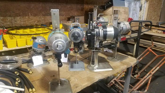 Used Maimin Powrtron Portable 8" Straight Knife Cloth Fabric Cutting Machine