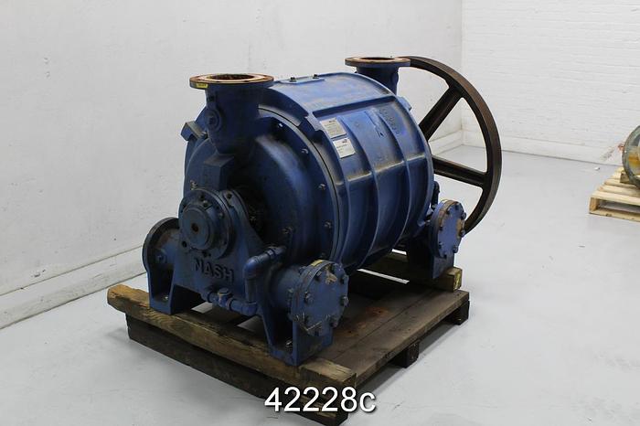 Refurbished Nash CL2002 Cast Iron Vacuum Pump, 640 RPM #42228