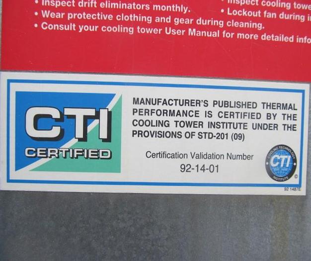 Used SPX – MARLEY COOLING TOWER – 6′ 6 1/4″ L X 12′ 10″ W X 10’2 1/2 IN. H (#9802)