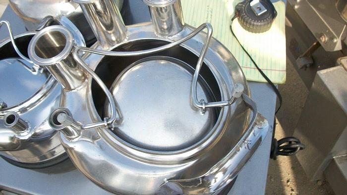 Used Tank, 1 Gallon, 316L Stainless Steel, Pressure, 9" x 8.5", Alloy #S741352