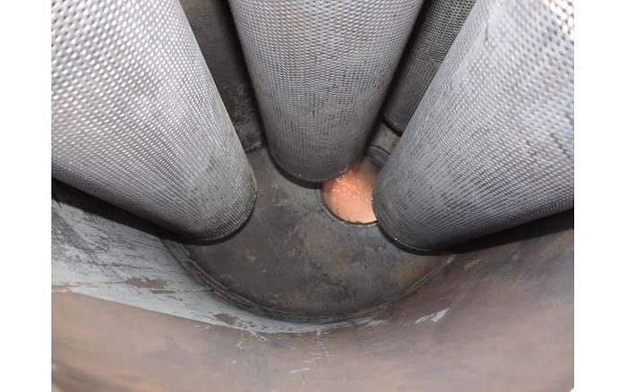 Used USED FILTER, "MULTI" BASKET TYPE, 6" INLET/OUTLET, STAINLESS STEEL