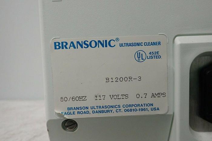 Used Branson B1200R-3 Bransonic 1200 Ultrasonic Cleaner