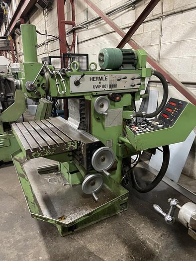 Used 15"X 31-1/2", HERMLE, VERTICAL MILLING MACHINE