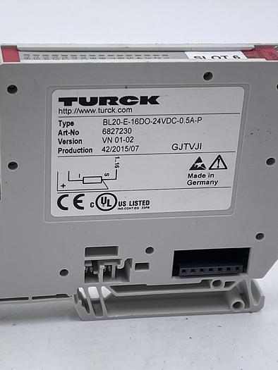 Used TURCK BL20-E-16DO-24VDC-0.5A-P