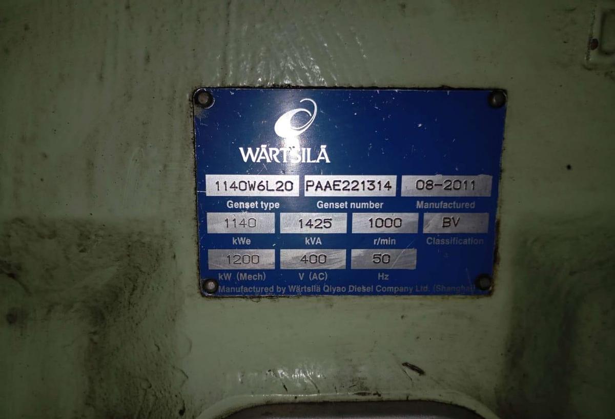 Used 2011 Wartsila 6L20