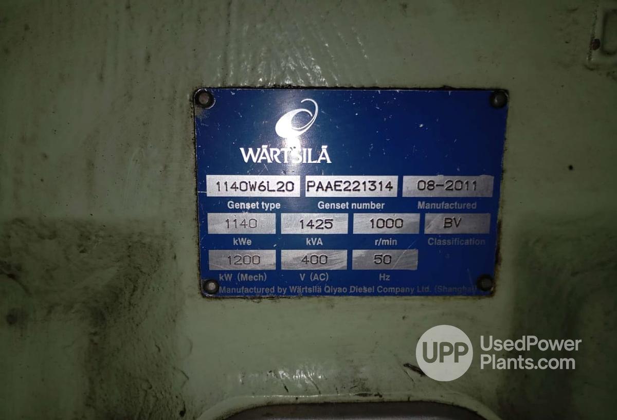 Used 2011 Wartsila 6L20
