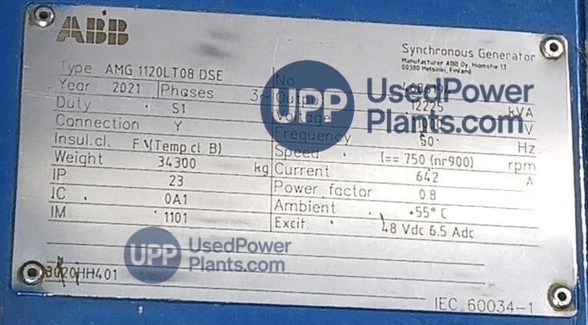 Used 2021 Wartsila 20V34DF