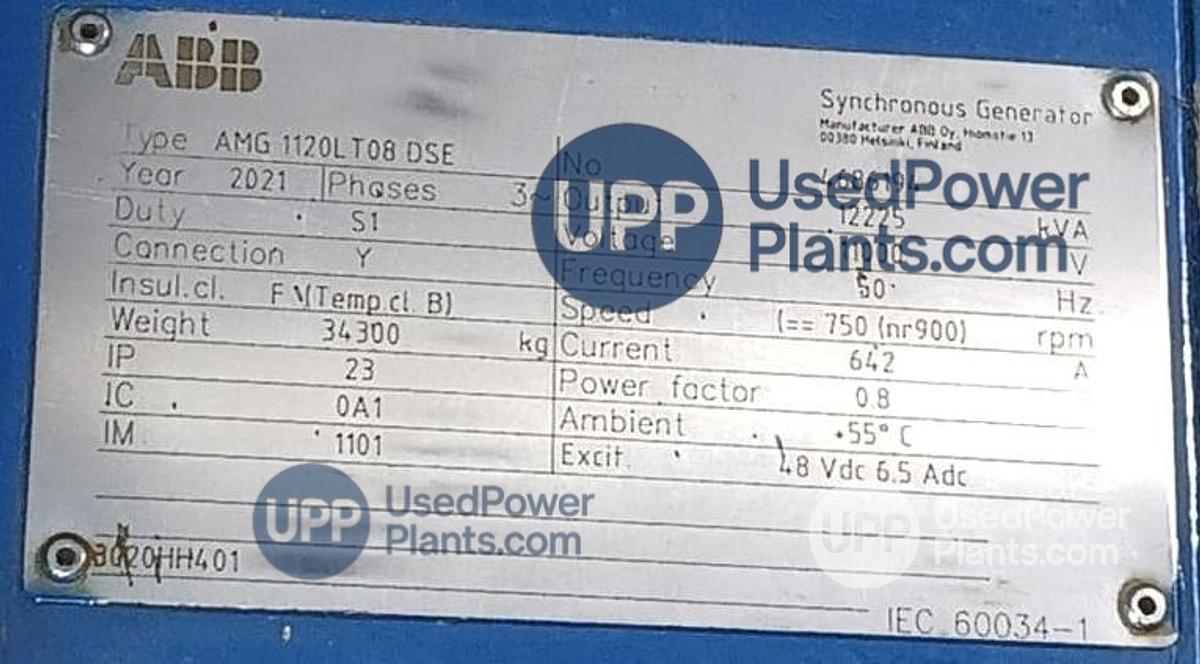 Used 2021 Wartsila 20V34DF