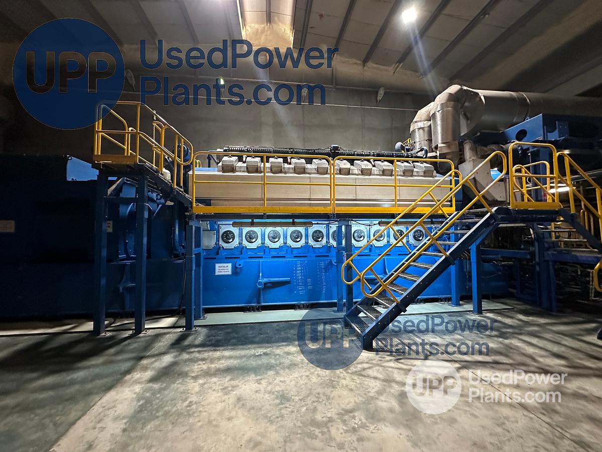 Used Wartsila 20V34SG Gas Power Plant 9.7 Megawatts
