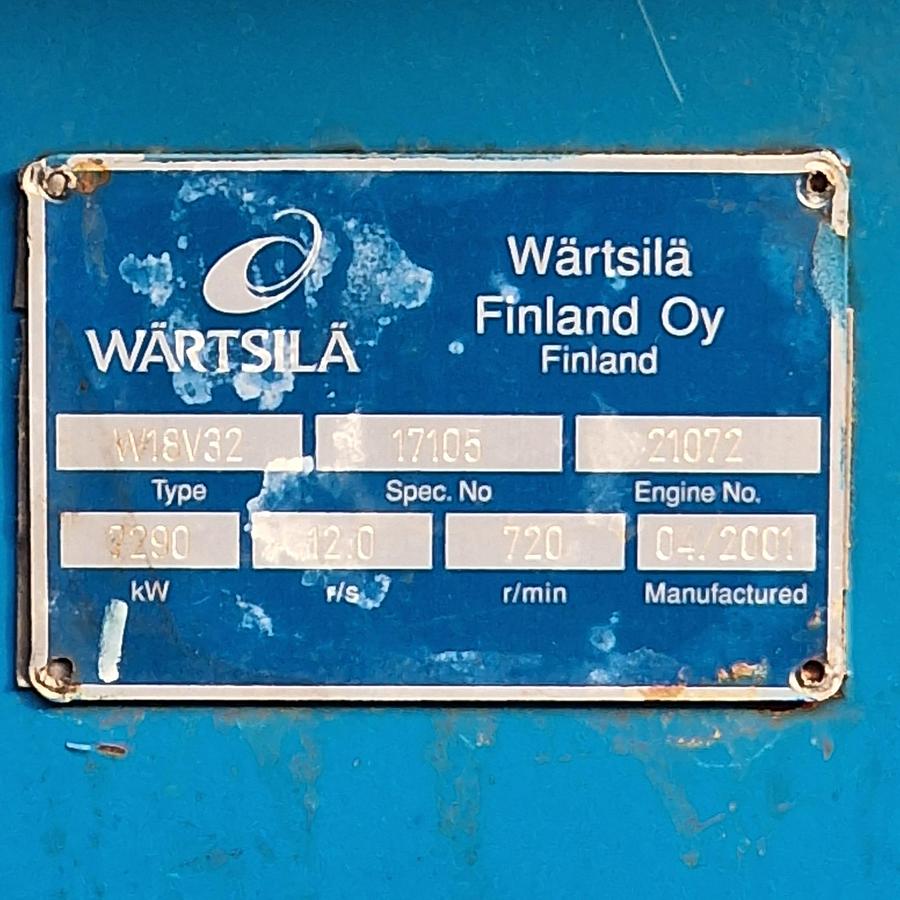 Used 36.4 MW Used Wartsila W18V32 HFO Power Plant For Sale