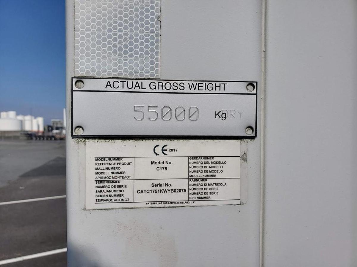 Used 2.4 MW 2016 Caterpillar C175-16 Diesel Generator Set