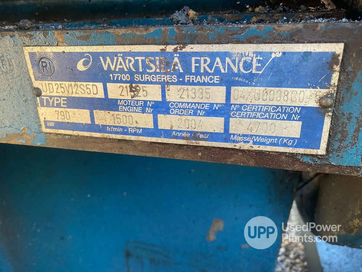 Used Wartsila SACM UD25V12S4D Gensets