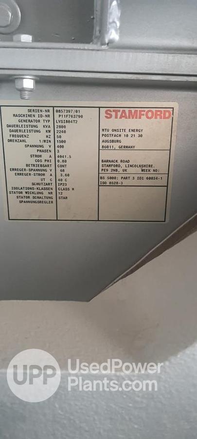 Used MTU 20V4000L63 Complete Gas Power Plant