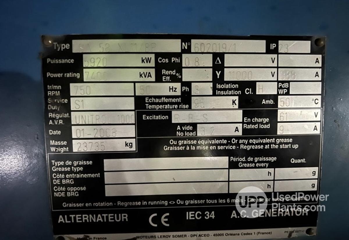 Used Wartsila 18V32DF Genset