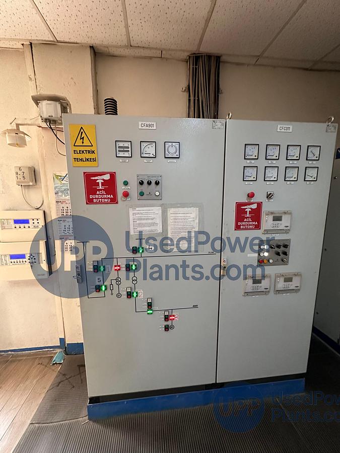 Used Wartsila 20V34SG Gas Power Plant 9.7 Megawatts