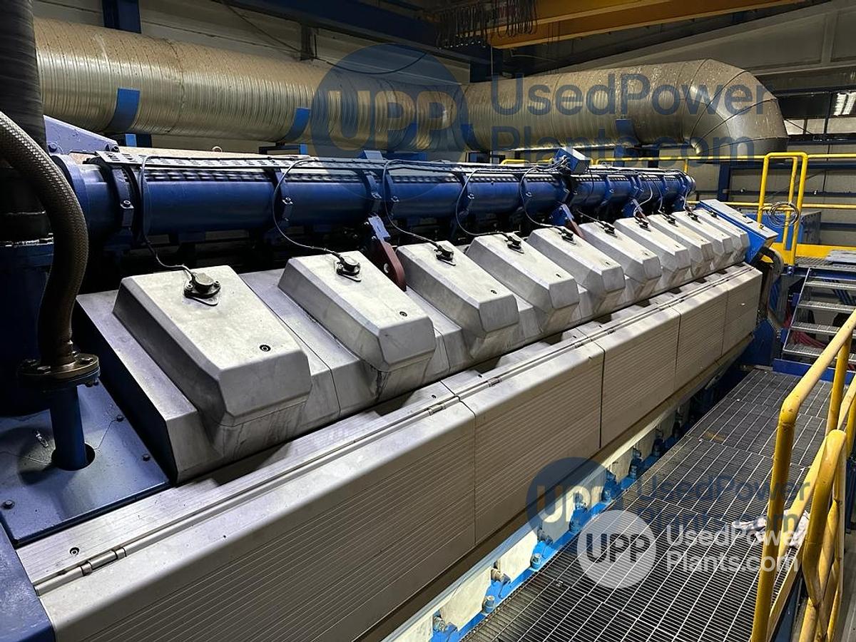 Used Wartsila 20V34SG Complete Gas Power Plant 9.7 MW