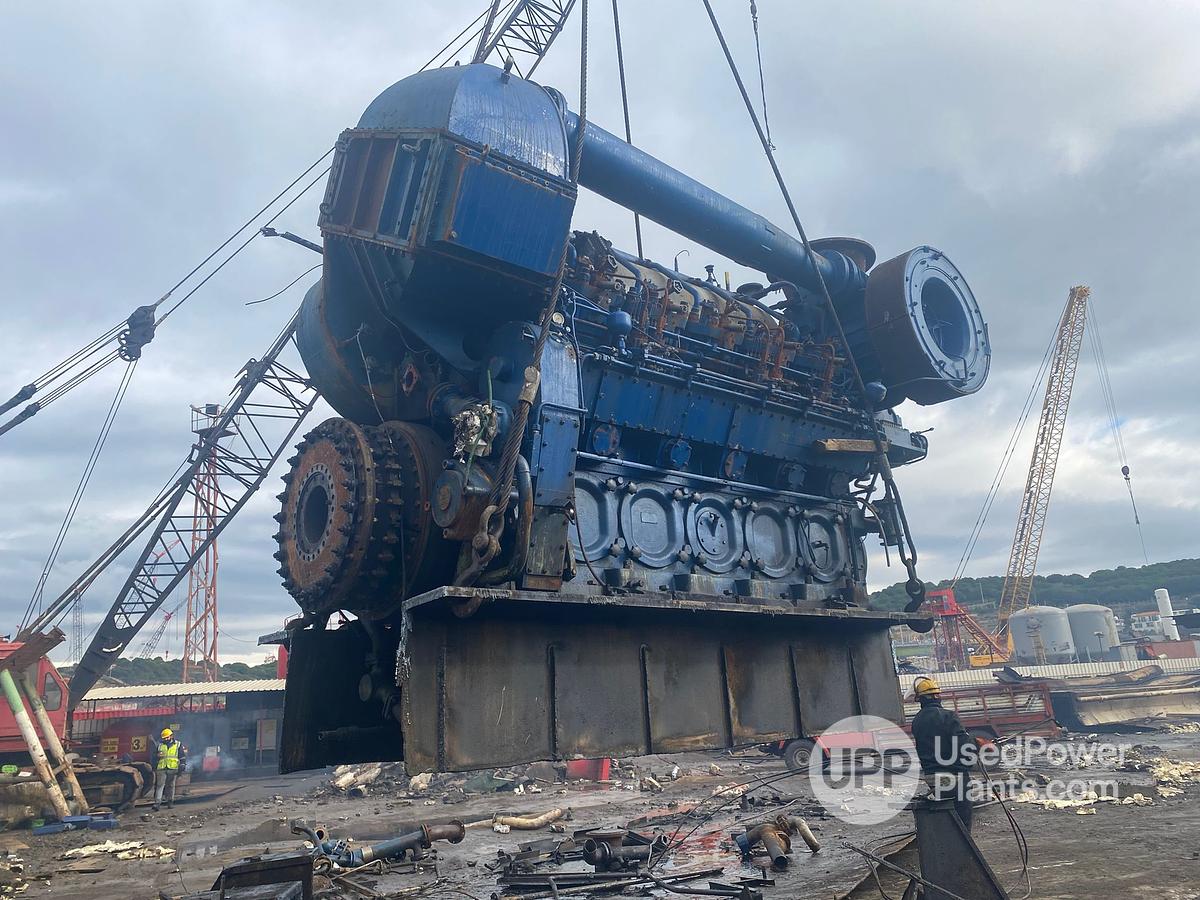 Used Wartsila Wichmann 10V28B Complete Engine