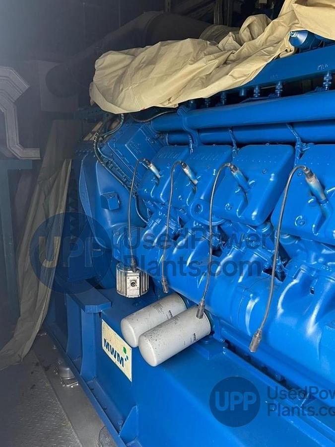 Used 2 MW 2012 MWM 2020V20 Containarised Gensets