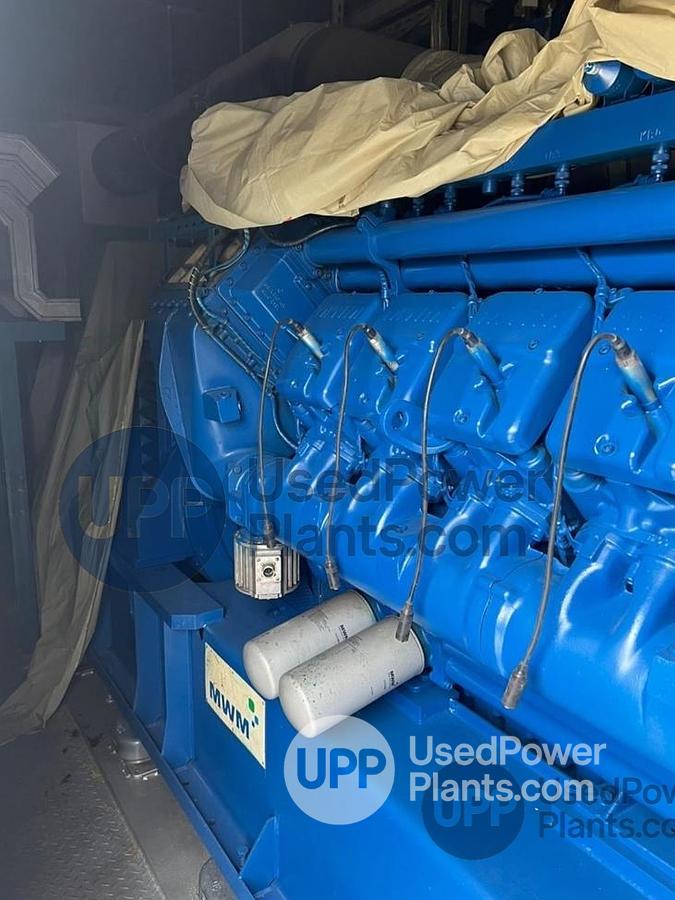 Used 2 MW 2012 MWM 2020V20 Containarised Gensets