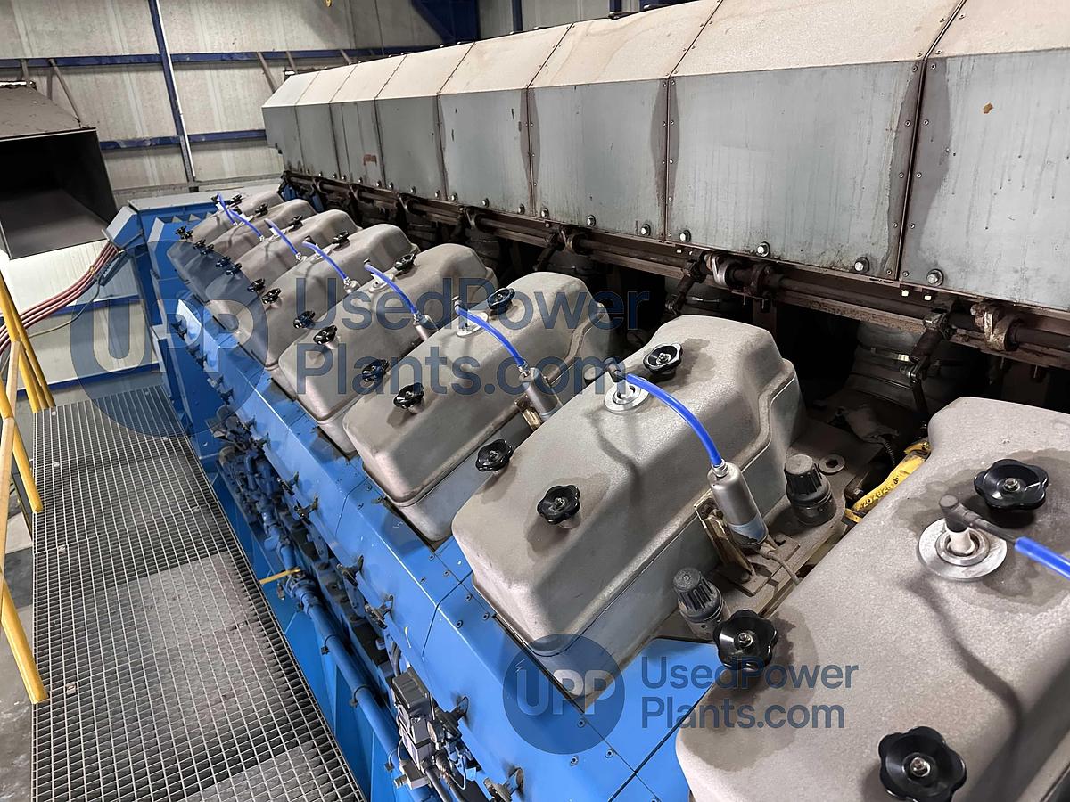Used 8.4 MW 2011 Used Bergen Rolls Royce B35:40V20AG Complete Gas Power Plant