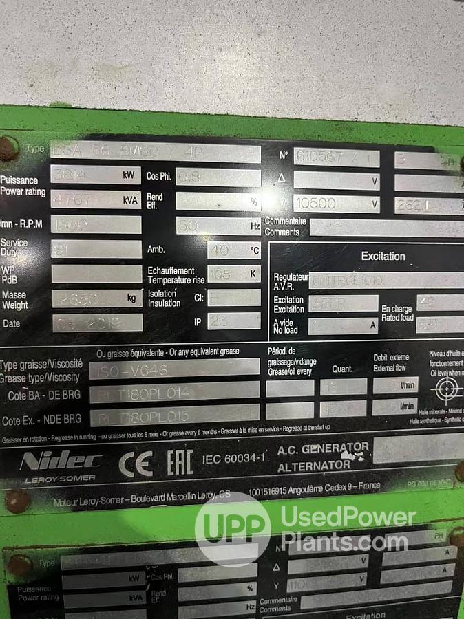 Used Jenbacher J620GS-F75 Complete Power Plant
