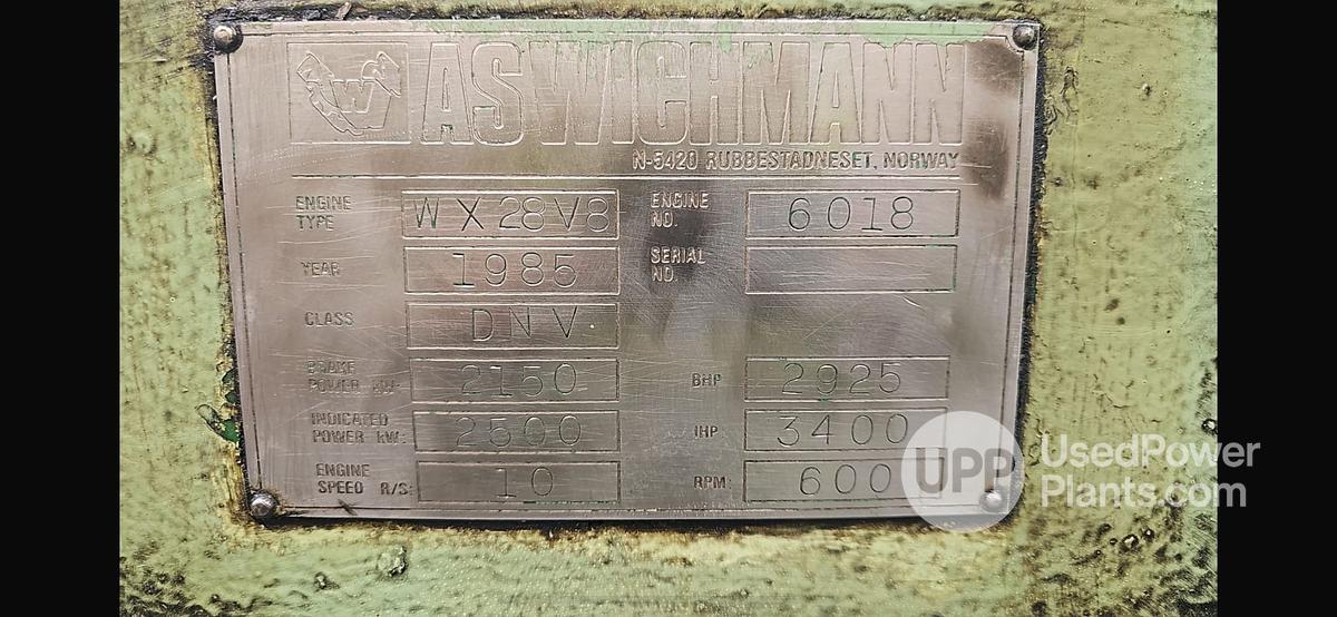 Used Wichmann 8V28 Complete Engine