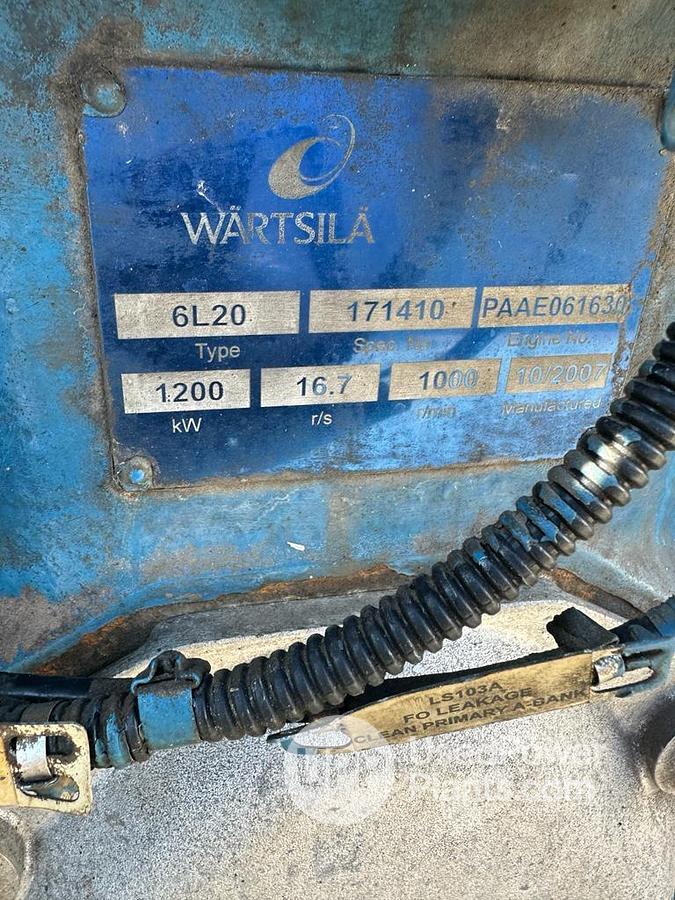 Used Wartsila 6L20 Genset