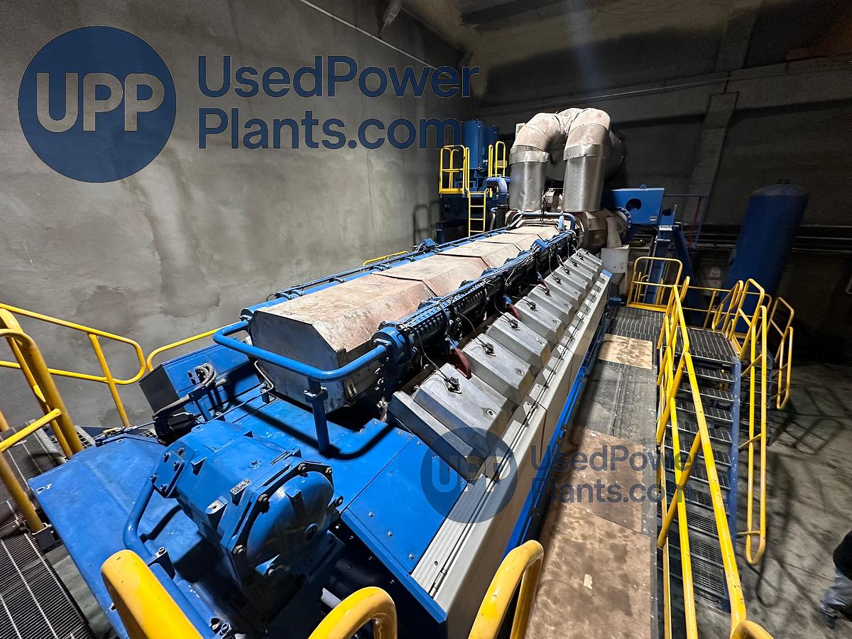 Used Wartsila 20V34SG Gas Power Plant 9.7 Megawatts