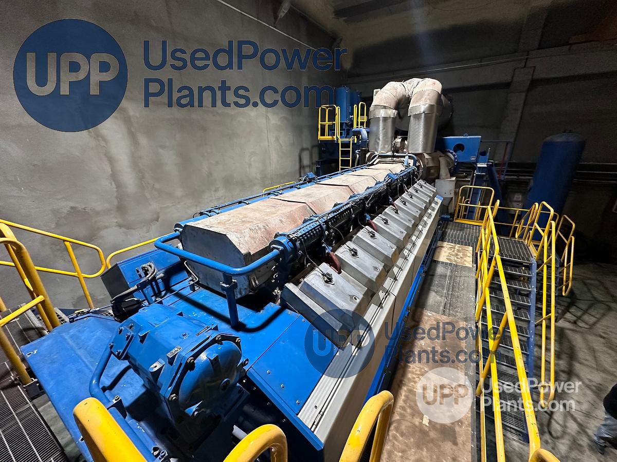 Used Wartsila 20V34SG Gas Power Plant 9.7 Megawatts