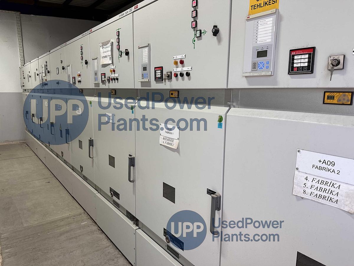 Used 8.4 MW 2011 Used Bergen Rolls Royce B35:40V20AG Complete Gas Power Plant